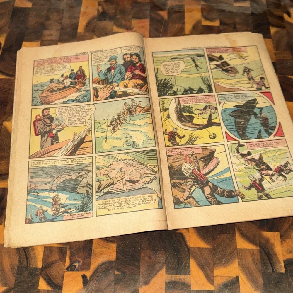 CLASSICS ILLUSTRATED #47 20,000 LEAGUES UNDER THE SEA HRN 148 9th
